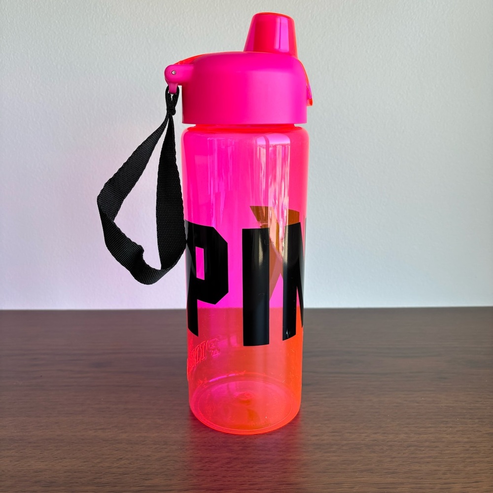 Victorias Secret PINK Clear Pink Water Bottle 11โ